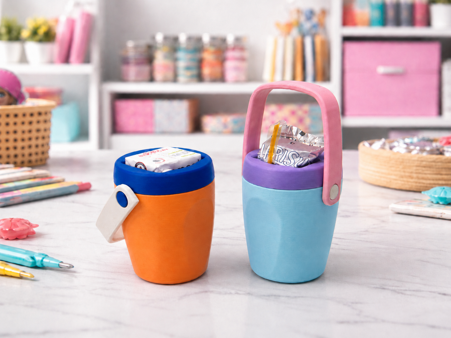 Kids juice box holder