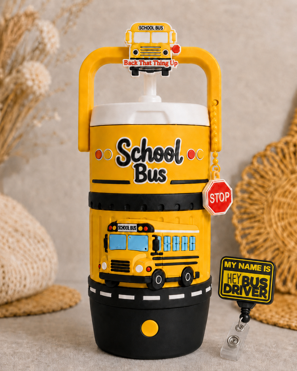School Bus 3MF FILE 12oz can holder
