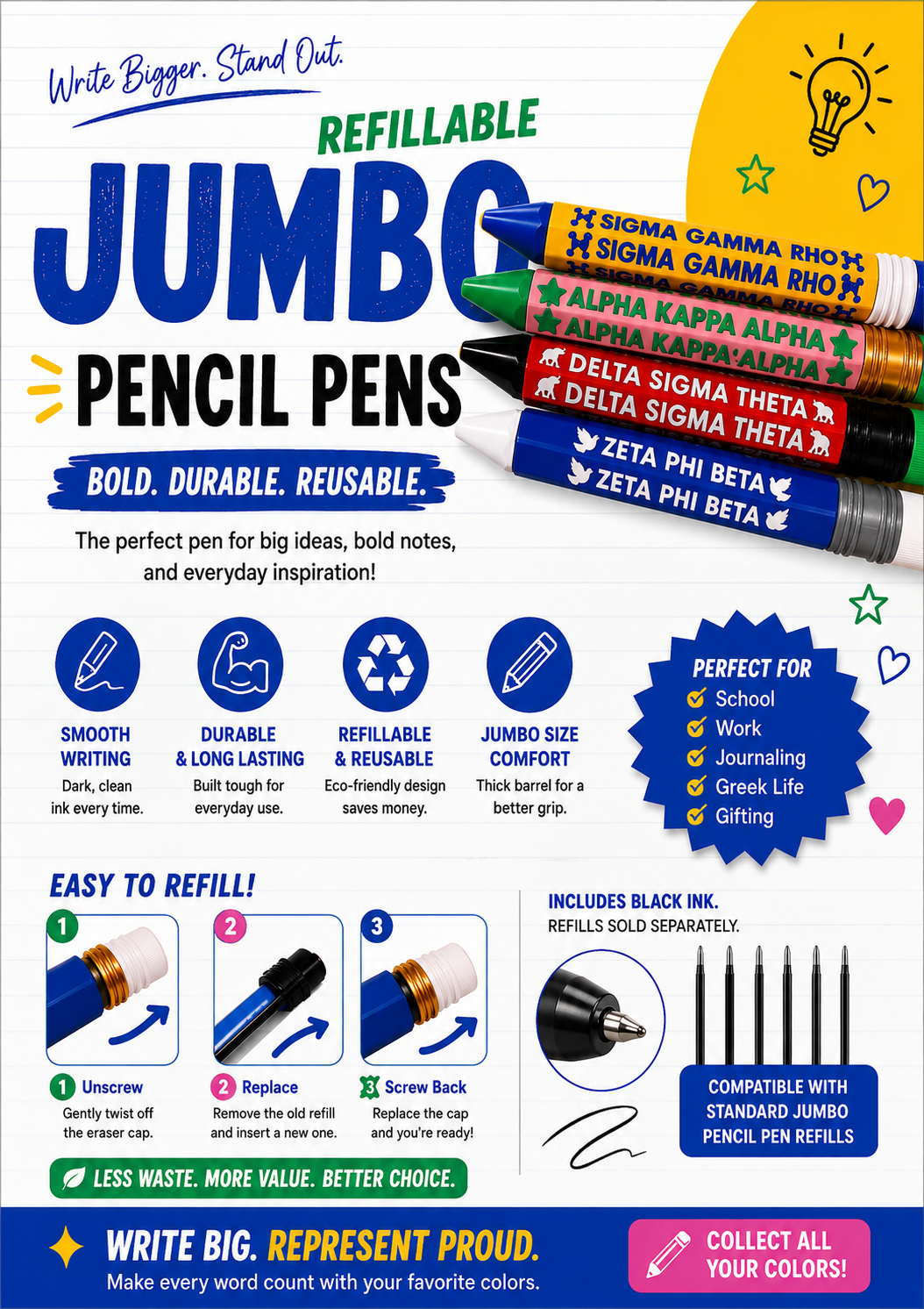 Jumbo Pen Pencil