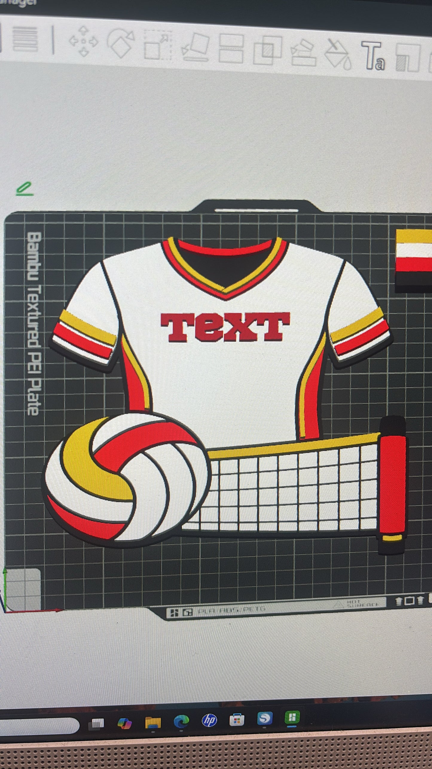 6 cheer stick sports themed 3mf file