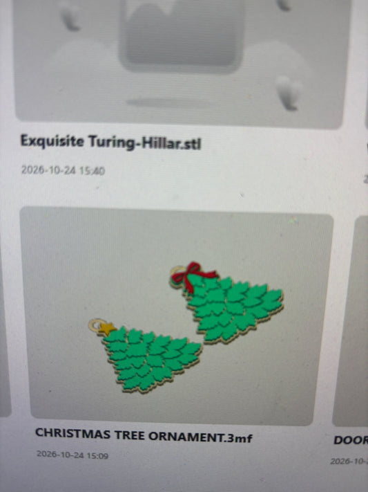 Christmas tree ornament file