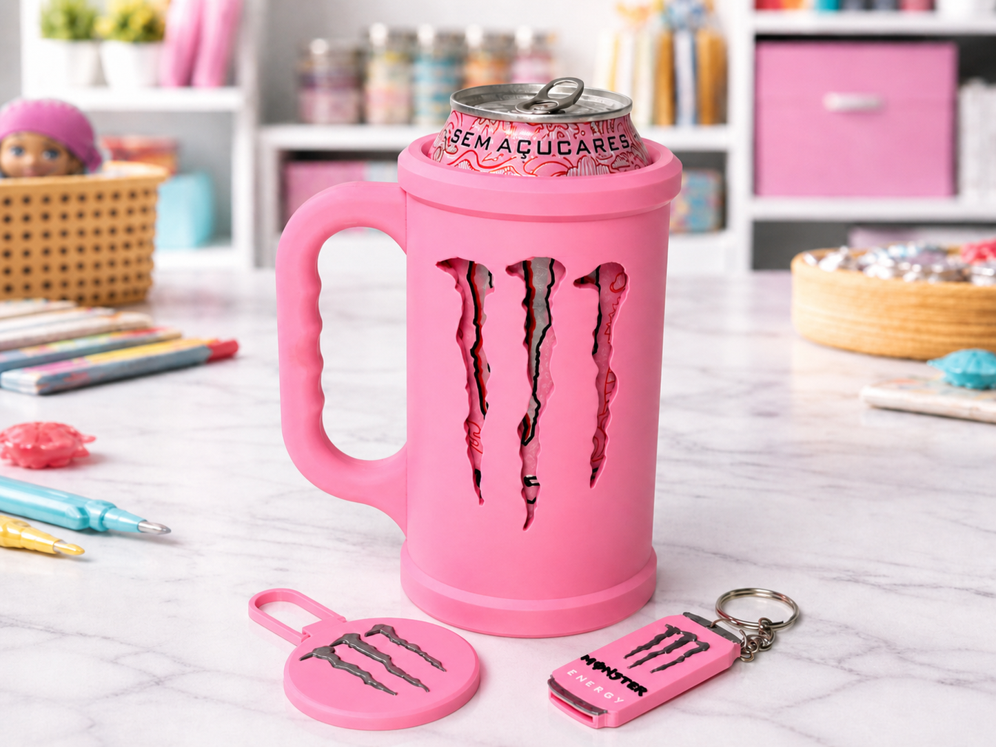 ENERGY DRINK M CUP TAB OPENER AND LID