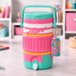 Cotton candy cooler with keychain